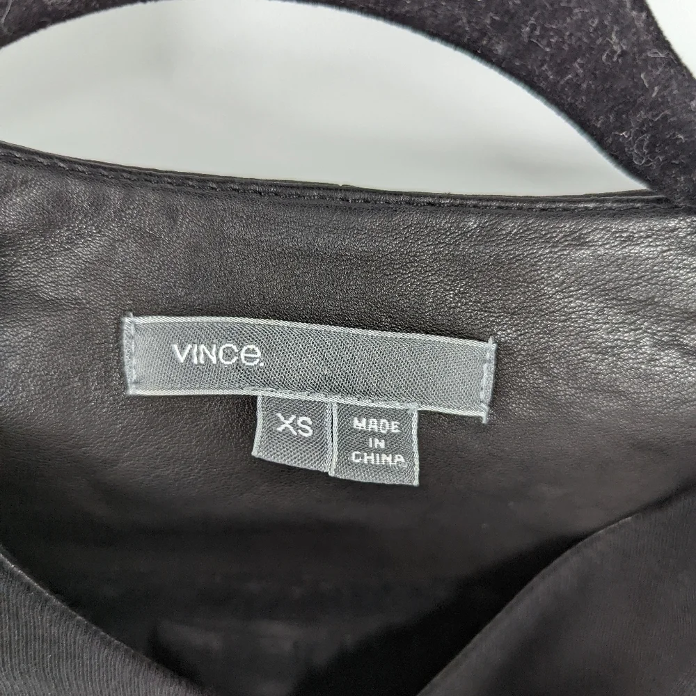 VINCE. LEATHER Moto Jacket